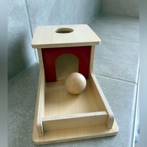Montessori Wooden Ball Drop Baby Toy